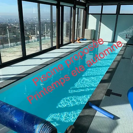 بيت للعطل Eco Mezzanine Wifi Piscine Stationnement Gratuit Terrasse Dans Jardin