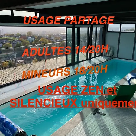 بيت للعطل Eco Mezzanine Wifi Piscine Stationnement Gratuit Terrasse Dans Jardin روان