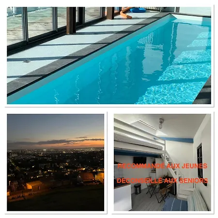 Eco Mezzanine Wifi Piscine Stationnement Gratuit Terrasse Dans Jardin روان