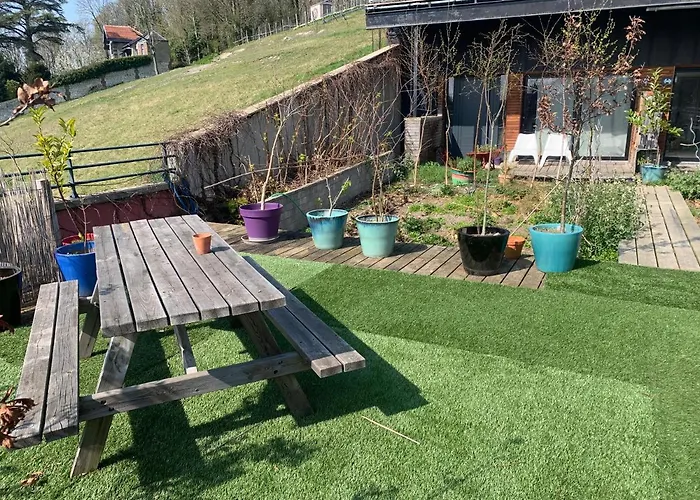 Eco Mezzanine Wifi Stationnement Rue Gratuit Terrasse Dans Jardin 鲁昂